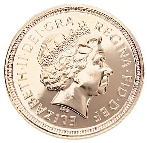 Queen Elizabeth II Half Sovereign Dated 2003